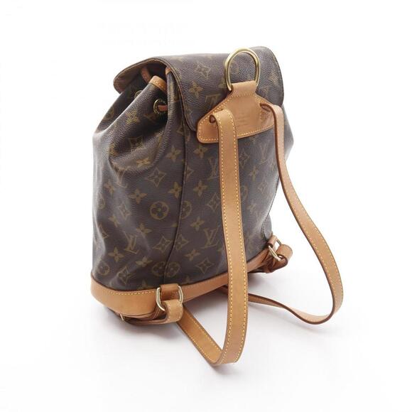 LOUIS VUITTON Brown Monogram Leather Backpack - Picture 2 of 10